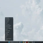 Menu Win+X hiện lên trên Windows 11 hiển thị các công cụ hệ thống