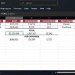 Minh họa hàm SUM hiển thị tổng sai lệch trên bảng Excel đã lọc dữ dữ liệu