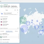 Mô phỏng kết nối VPN tạo đường hầm bảo mật và ẩn địa chỉ IP thực của người dùng.