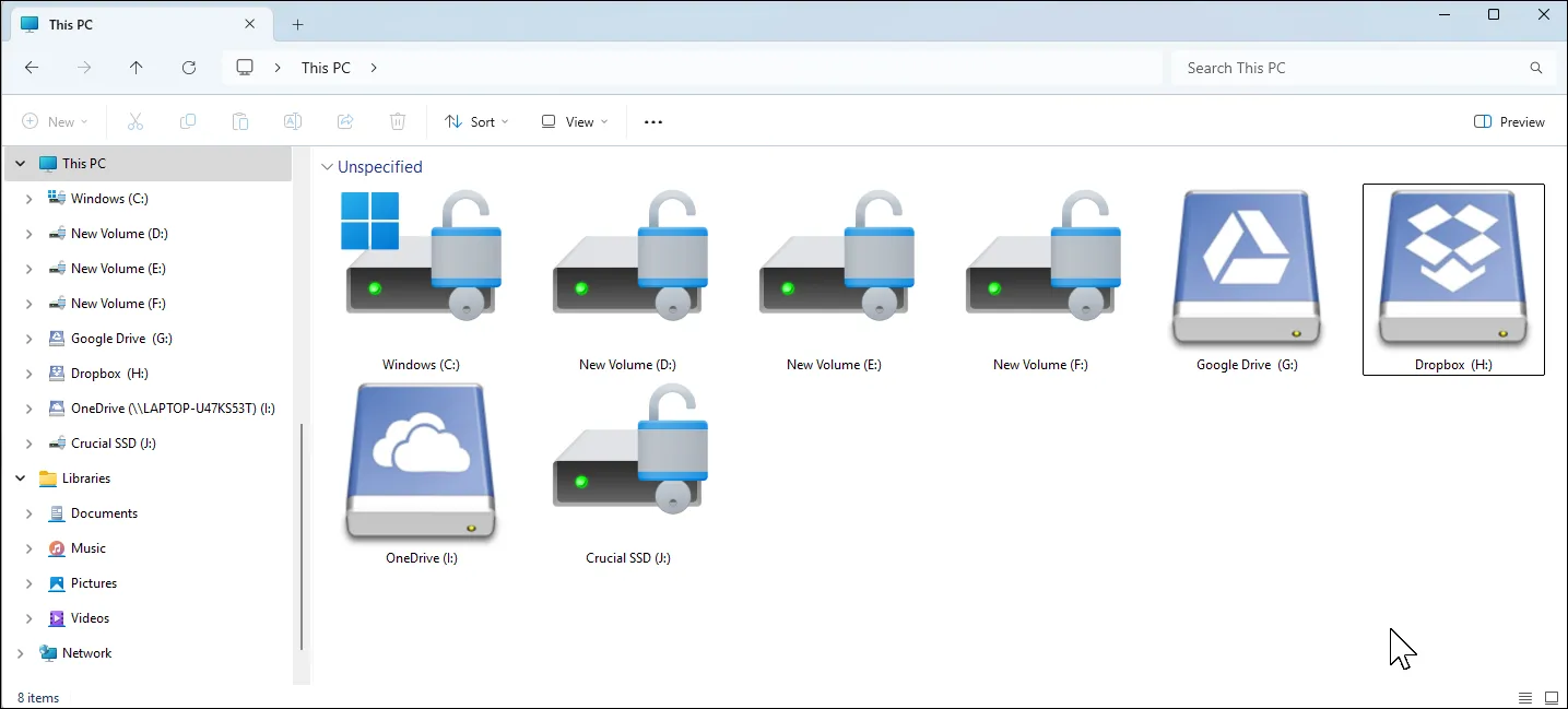 Mountain Duck giúp hiển thị các dịch vụ lưu trữ đám mây như Google Drive, Dropbox trong File Explorer