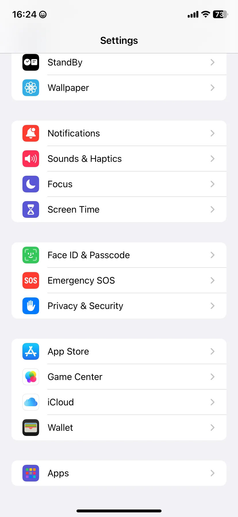 Mục &quot;Ứng dụng&quot; trong Cài đặt iPhone để truy cập cài đặt Mail