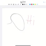 Nebo app cho iPad hiển thị giao diện ghi chú viết tay đang chuyển đổi thành văn bản