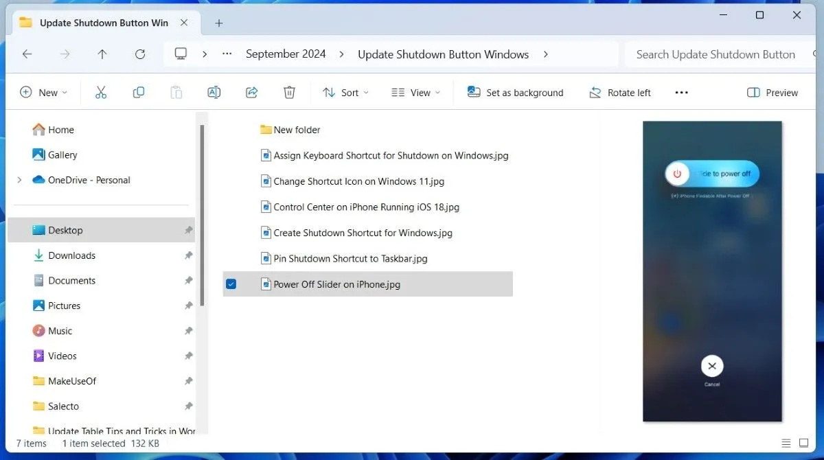 Ngăn xem trước tệp hoạt động trong File Explorer Windows 11