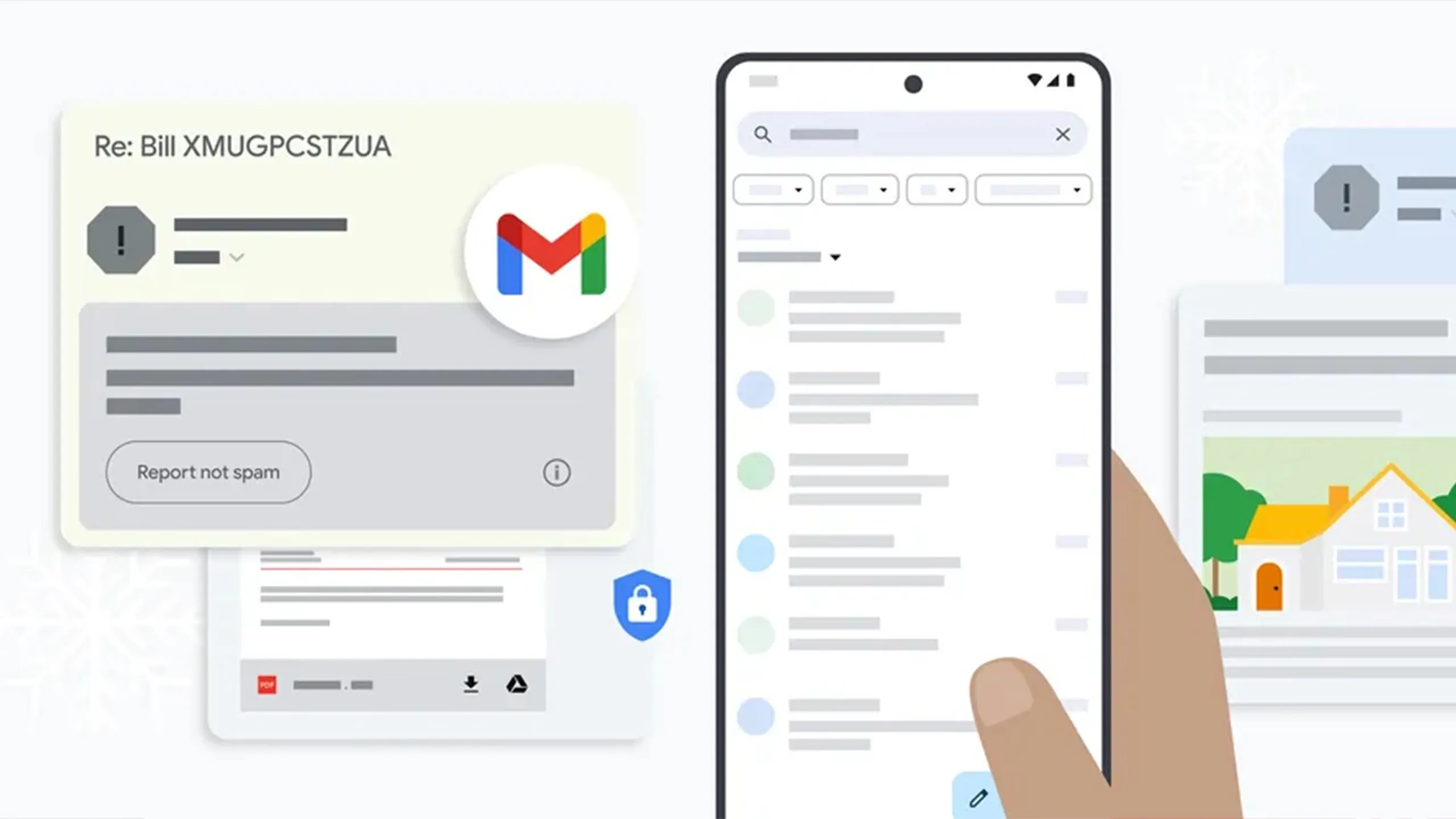 Người dùng đang xem các email rác trong hộp thư đến của Gmail, minh họa email lừa đảo và thư rác