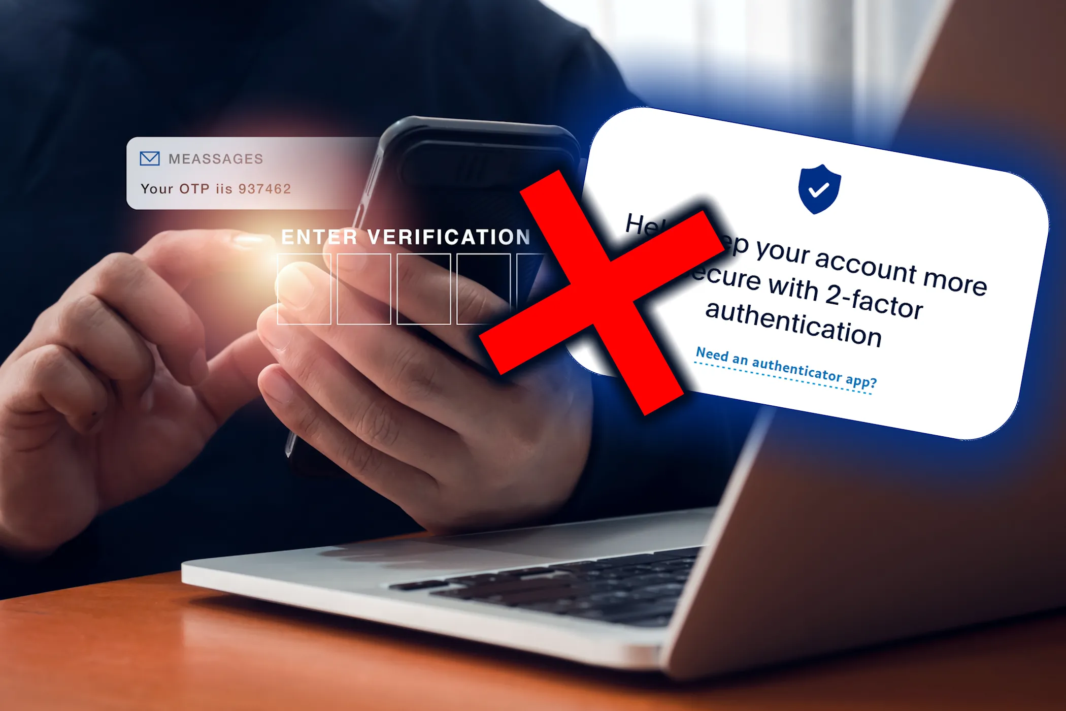 Người dùng nhận mã OTP SMS không chính xác với thông báo xác thực PayPal.