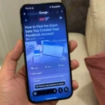 Người dùng sử dụng tính năng Circle to Search trên điện thoại Google Pixel 9 để khoanh vùng tìm kiếm thông tin về một chiếc túi xách.