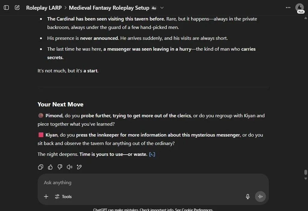 Người dùng trải nghiệm chơi game nhập vai D&amp;D thông qua tương tác với ChatGPT