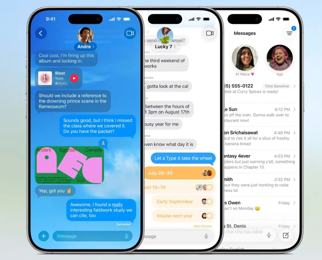 Những cải tiến đáng giá cho ứng dụng Tin nhắn trong iOS 26, đặc biệt là tin nhắn nhóm