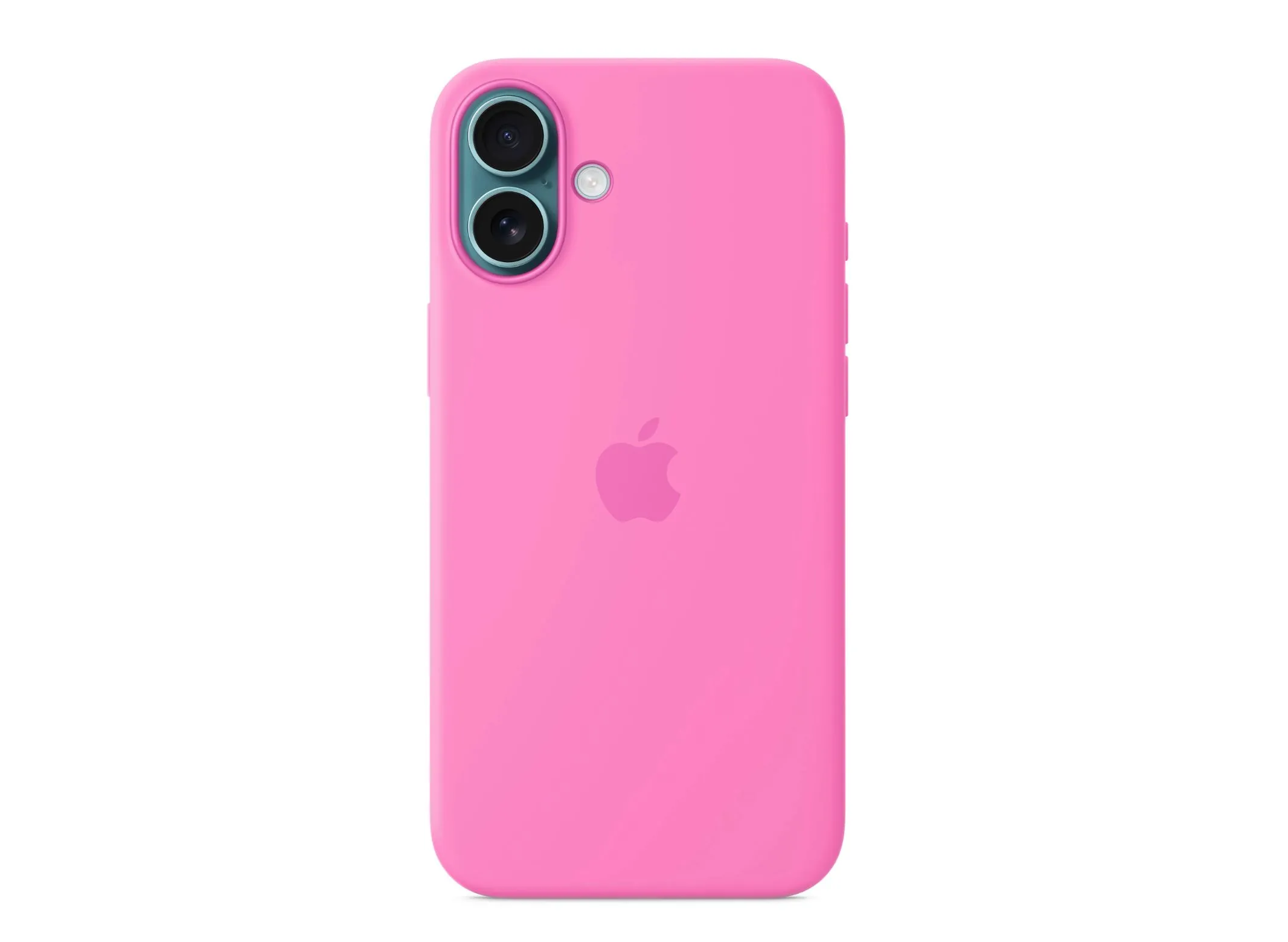 Ốp lưng silicone Apple iPhone 16 Plus màu Hồng mẫu đơn mới ra mắt