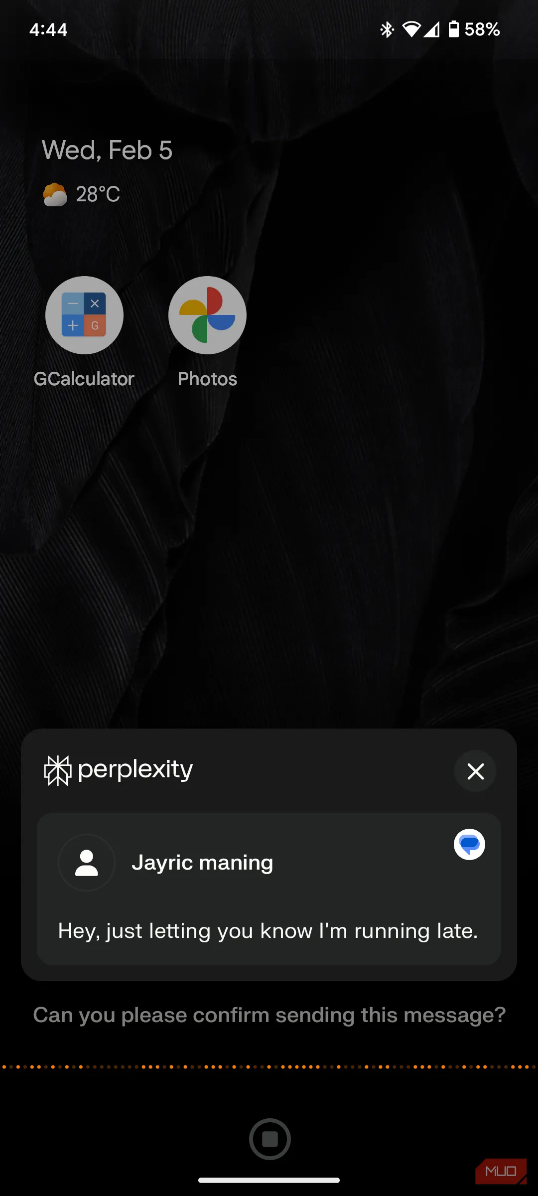 Perplexity Assistant giúp soạn và gửi tin nhắn hoặc email, tích hợp với danh bạ để tạo khách hàng tiềm năng