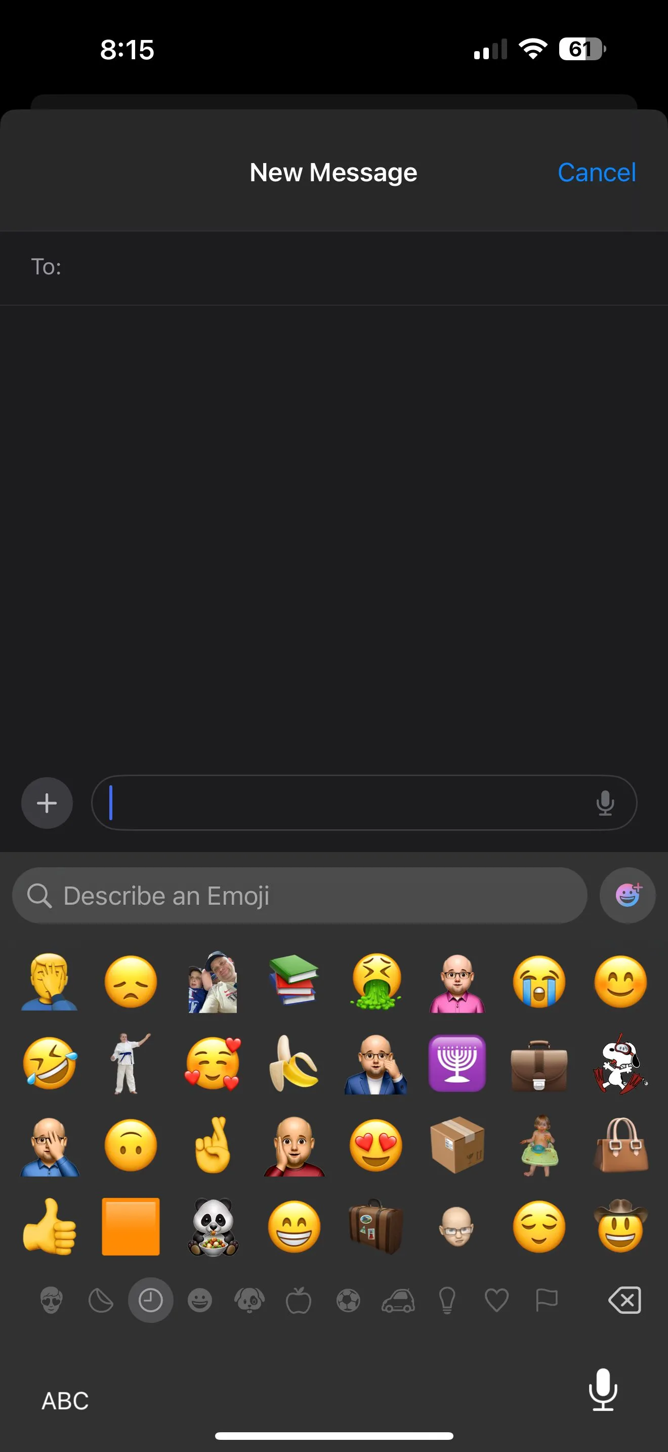 Quá trình tạo Genmoji tùy chỉnh trực tiếp trong ứng dụng Tin nhắn của Apple
