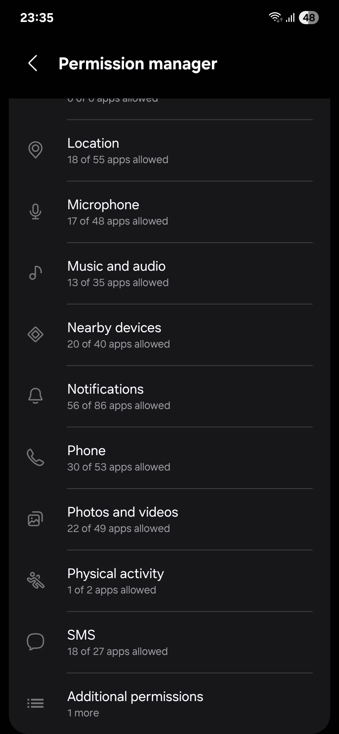 Quản lý quyền truy cập ảnh và video trong cài đặt quyền riêng tư Android