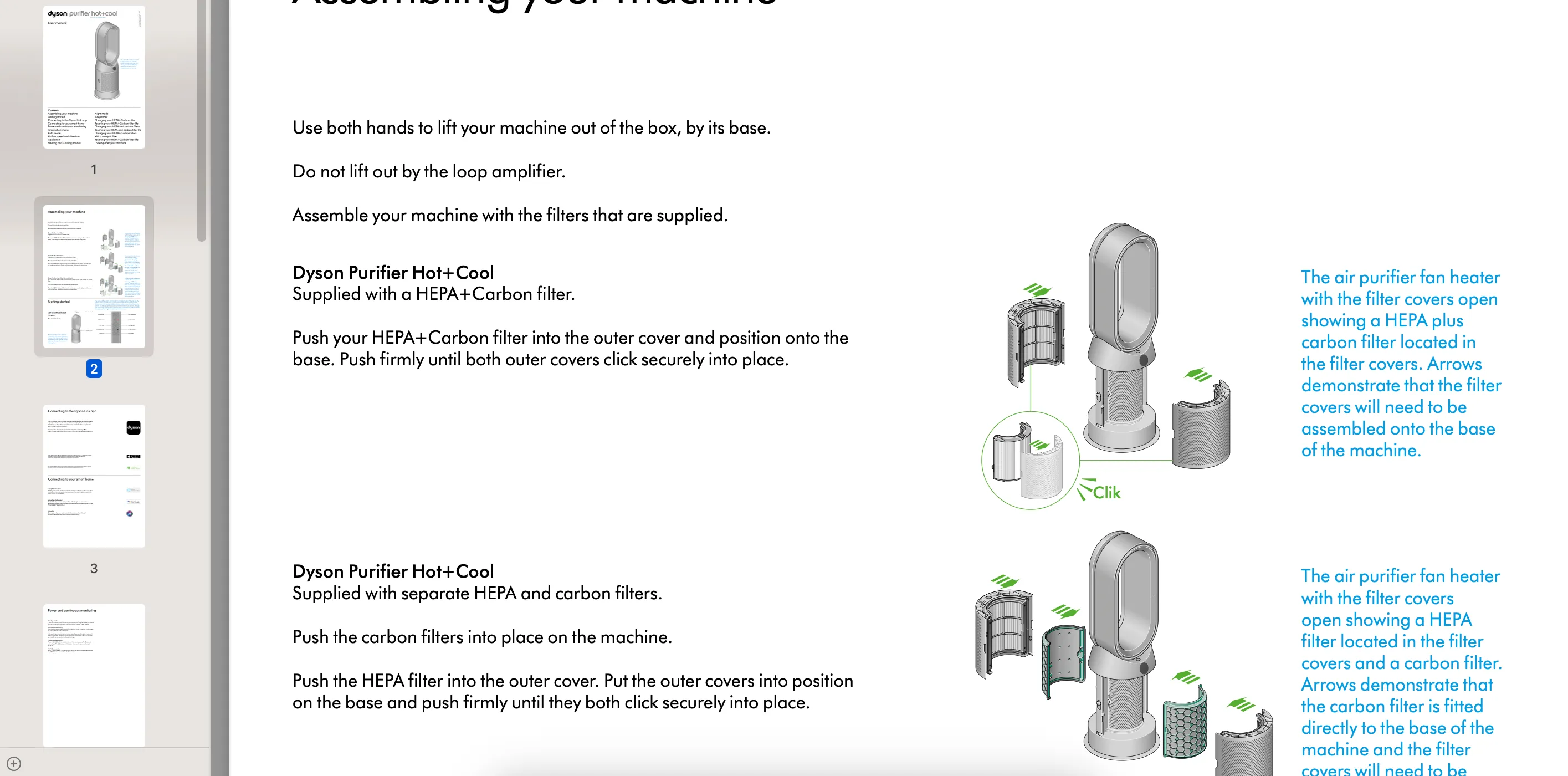 Sách hướng dẫn sử dụng máy lọc không khí Dyson
