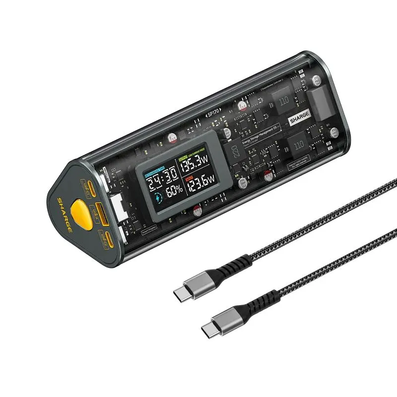 Shargeek 170 với thiết kế trong suốt hiển thị linh kiện bên trong