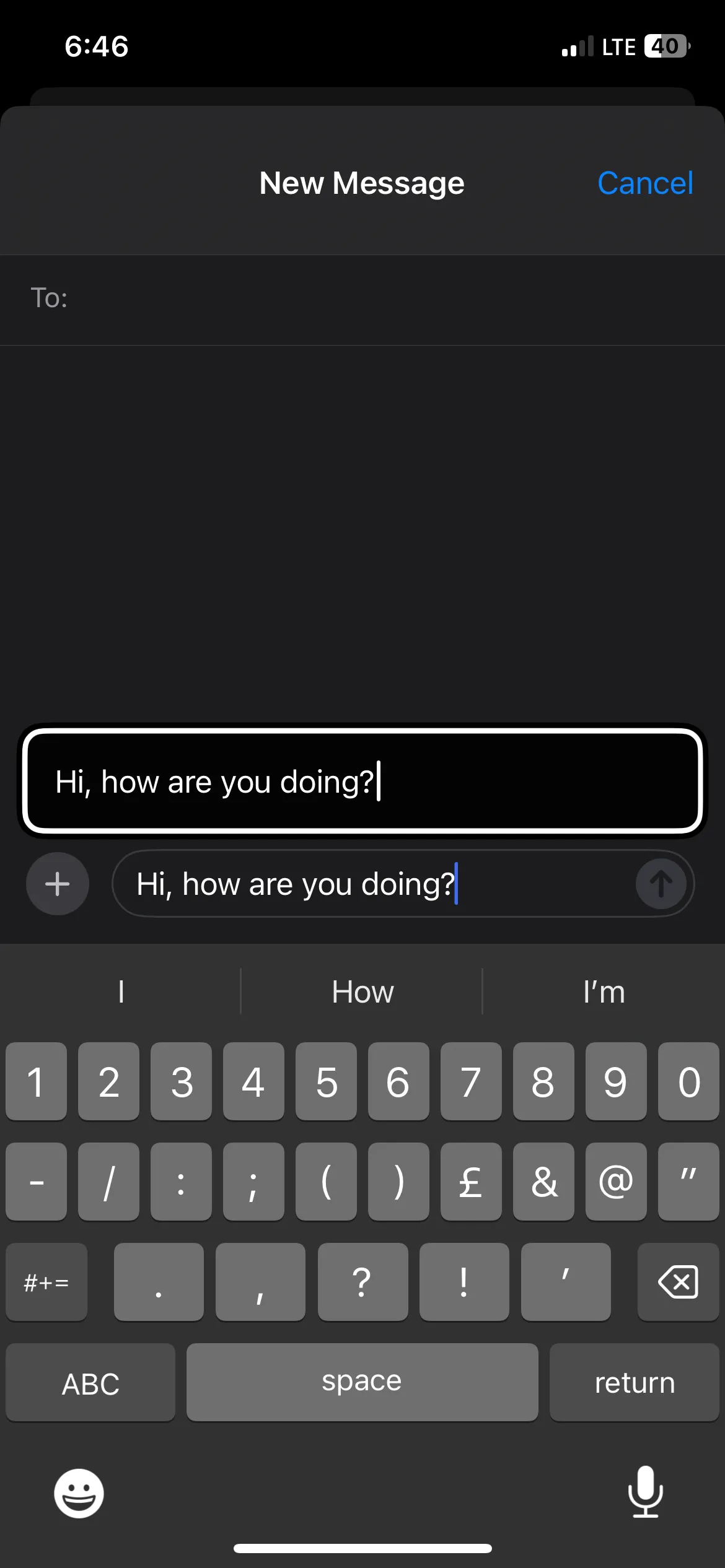 Sử dụng chế độ Gõ nổi (Hover Typing) trên iPhone