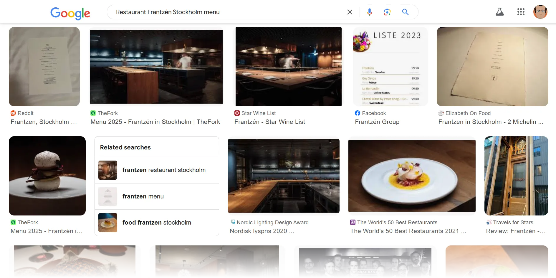 Sử dụng Google Hình ảnh để xem các lựa chọn đồ ăn địa phương