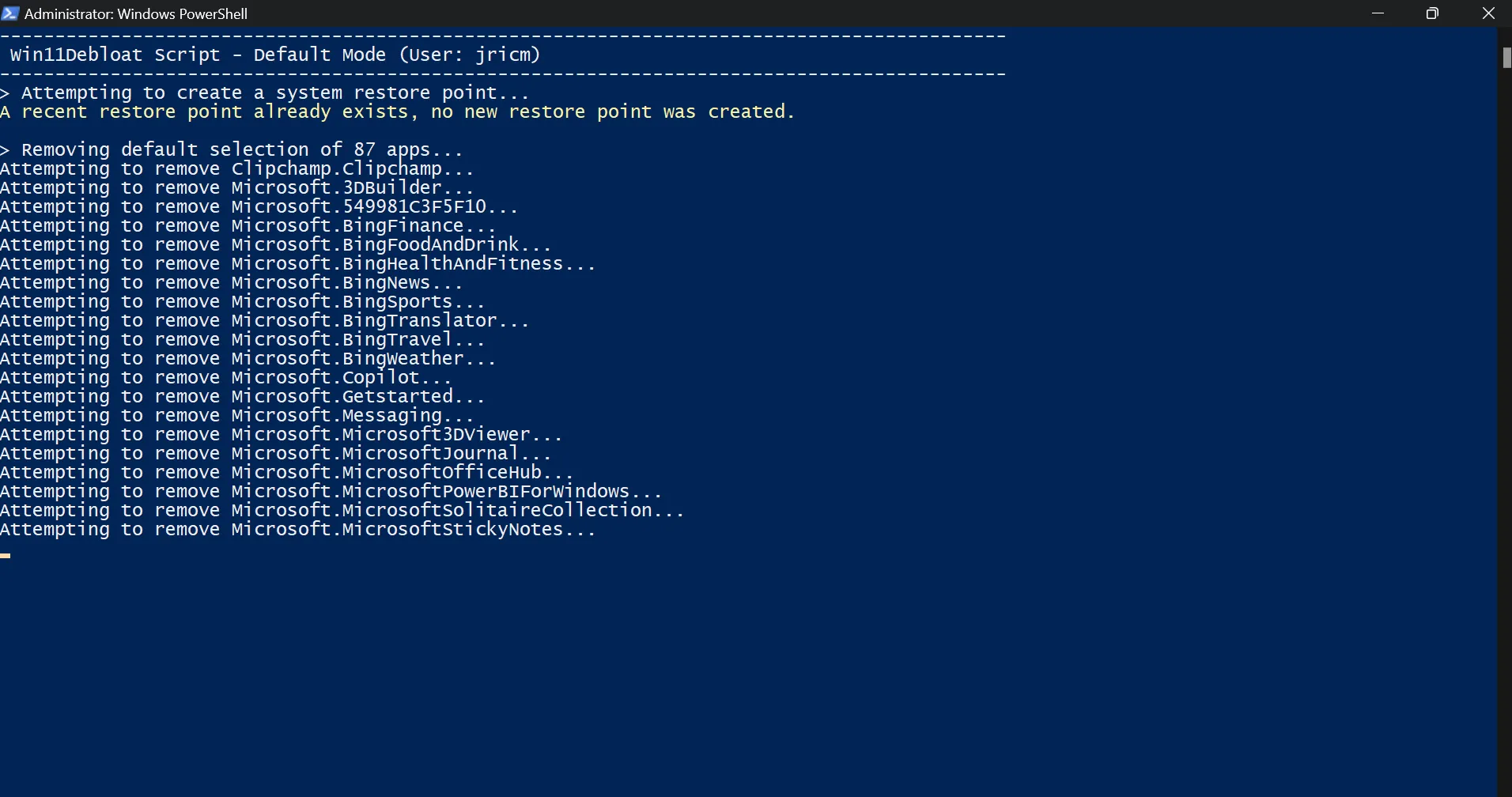 Sử dụng script PowerShell để tự động gỡ bỏ bloatware của Microsoft trên Windows