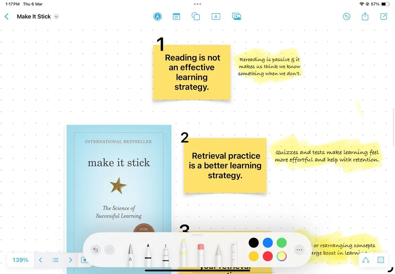 Sử dụng Sticky Notes để lập chỉ mục các chương sách một cách trực quan trong Freeform