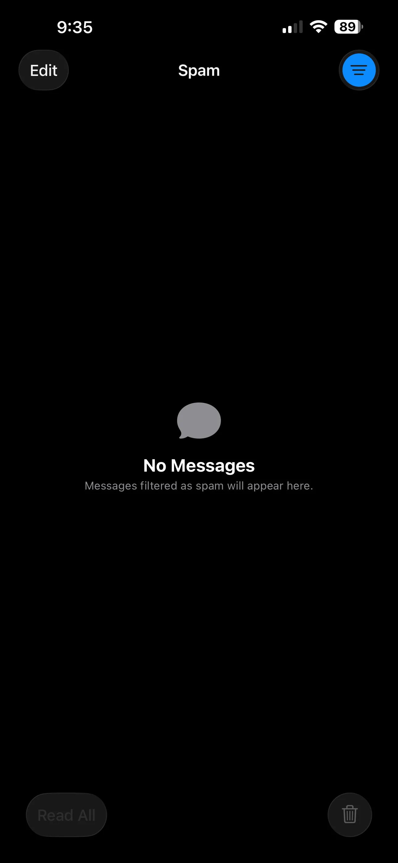 Tab &quot;Người gửi không xác định&quot; trong ứng dụng Tin nhắn của iOS 26 để quản lý tin nhắn rác
