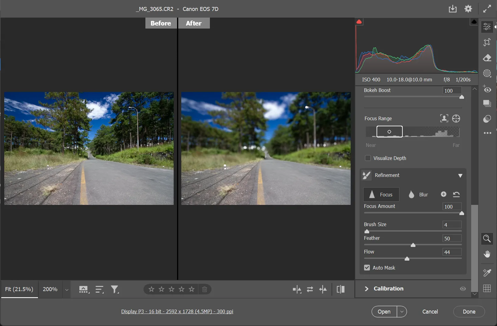 Tăng cường chiều sâu ảnh phong cảnh bằng Lens Blur trong Photoshop
