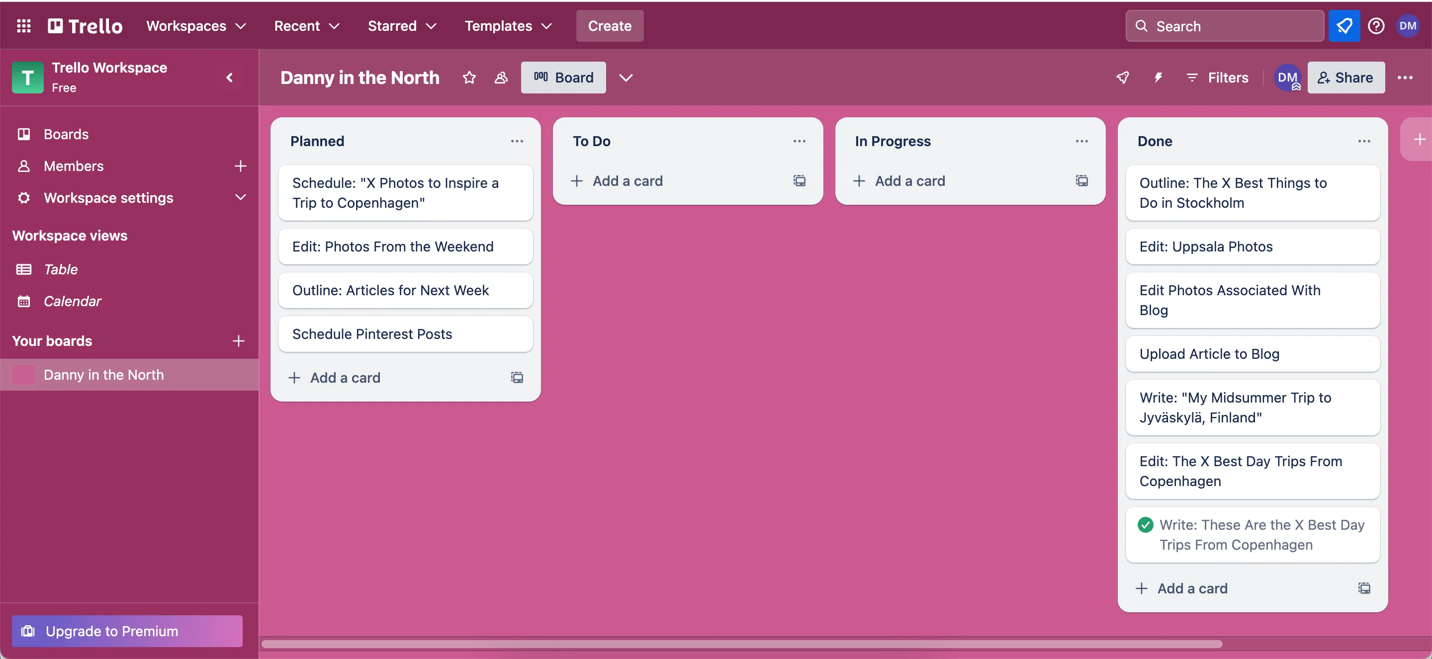 Tạo bảng quản lý dự án mới trên ứng dụng Trello, minh họa sự linh hoạt của nền tảng.