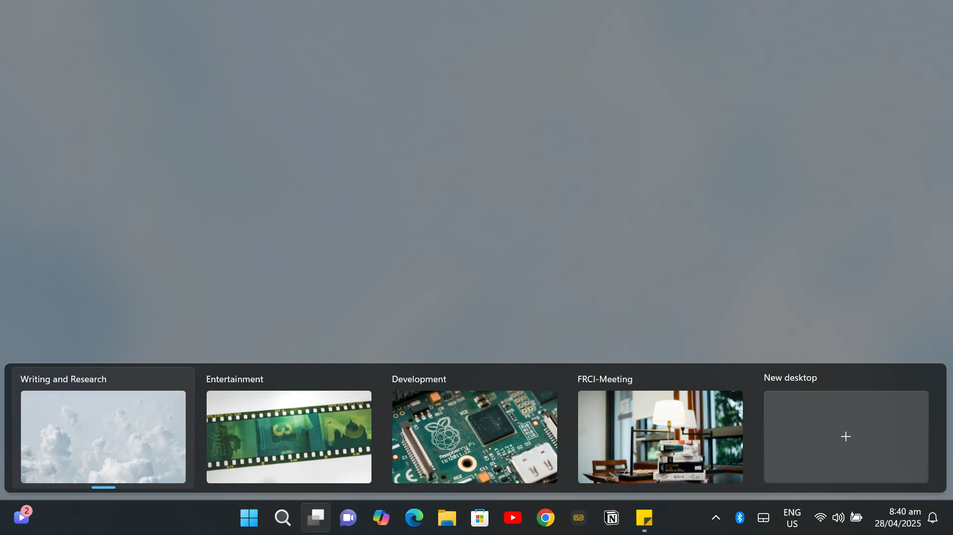 Tạo các màn hình ảo khác nhau cho các tác vụ trên Windows