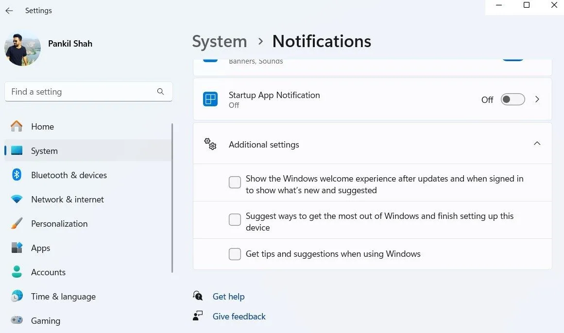 Tắt gợi ý và quảng cáo từ Microsoft trên Windows 11