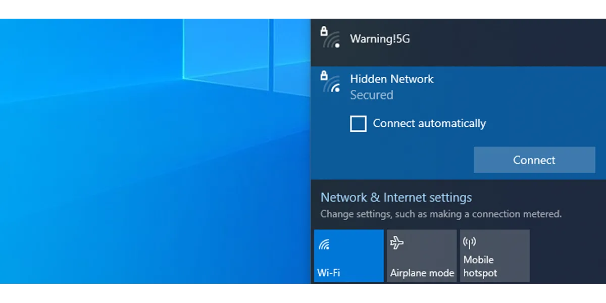 Tắt tùy chọn "Connect automatically" để ngừng kết nối Wi-Fi tự động trên Windows