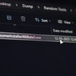 Tệp tin thực thi (executable file) với đuôi .exe hiển thị rõ ràng trong Windows File Explorer, minh họa tầm quan trọng của việc hiển thị phần mở rộng tệp để nhận diện loại tệp.