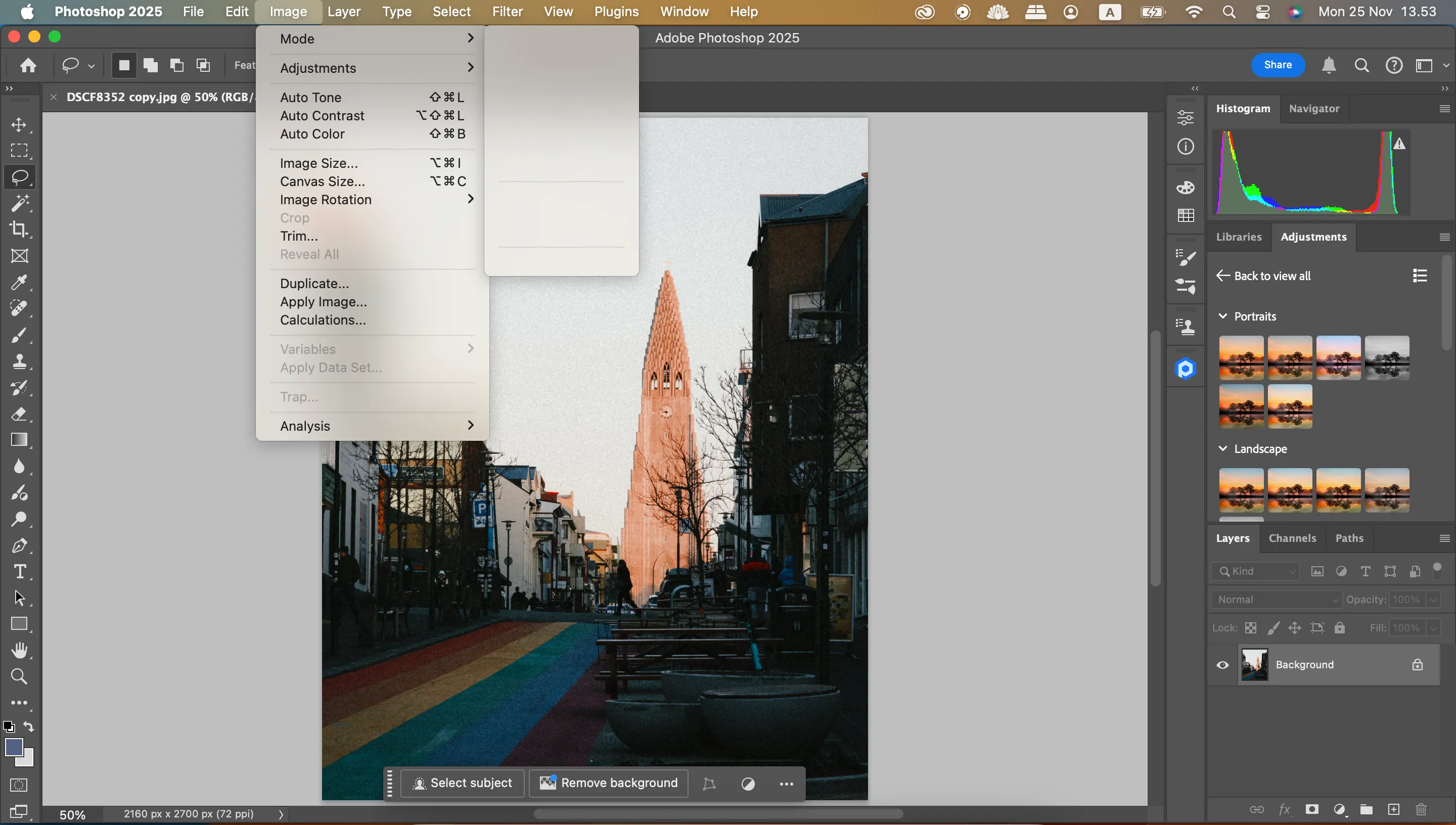 Thay đổi chế độ màu sang RGB trong Adobe Photoshop để lưu file JPEG PNG