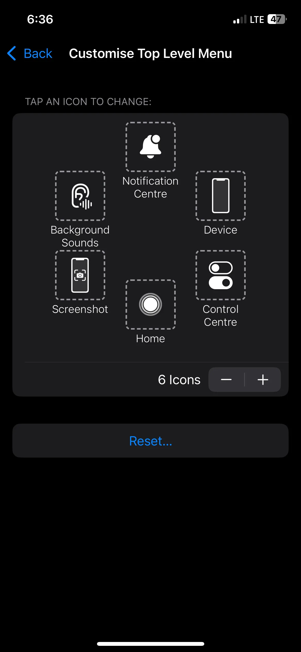 Thêm hành động chụp ảnh màn hình vào AssistiveTouch trên iPhone