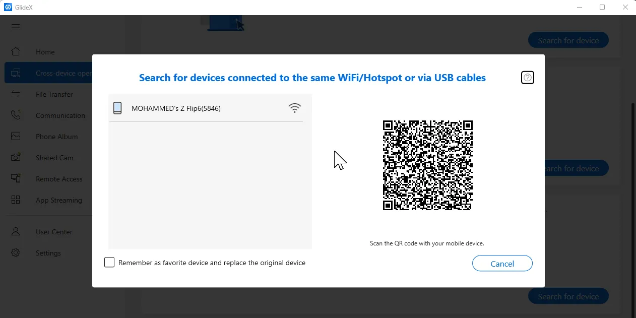 Thiết bị Samsung Galaxy được phát hiện trên ứng dụng GlideX sẵn sàng kết nối màn hình mở rộng
