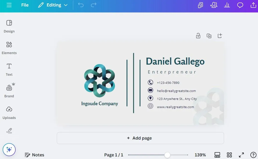 Thiết kế chữ ký email chuyên nghiệp với Canva