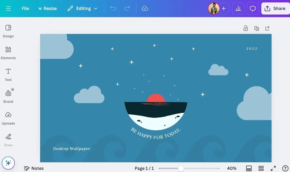 Thiết kế hình nền tùy chỉnh đẹp mắt bằng Canva