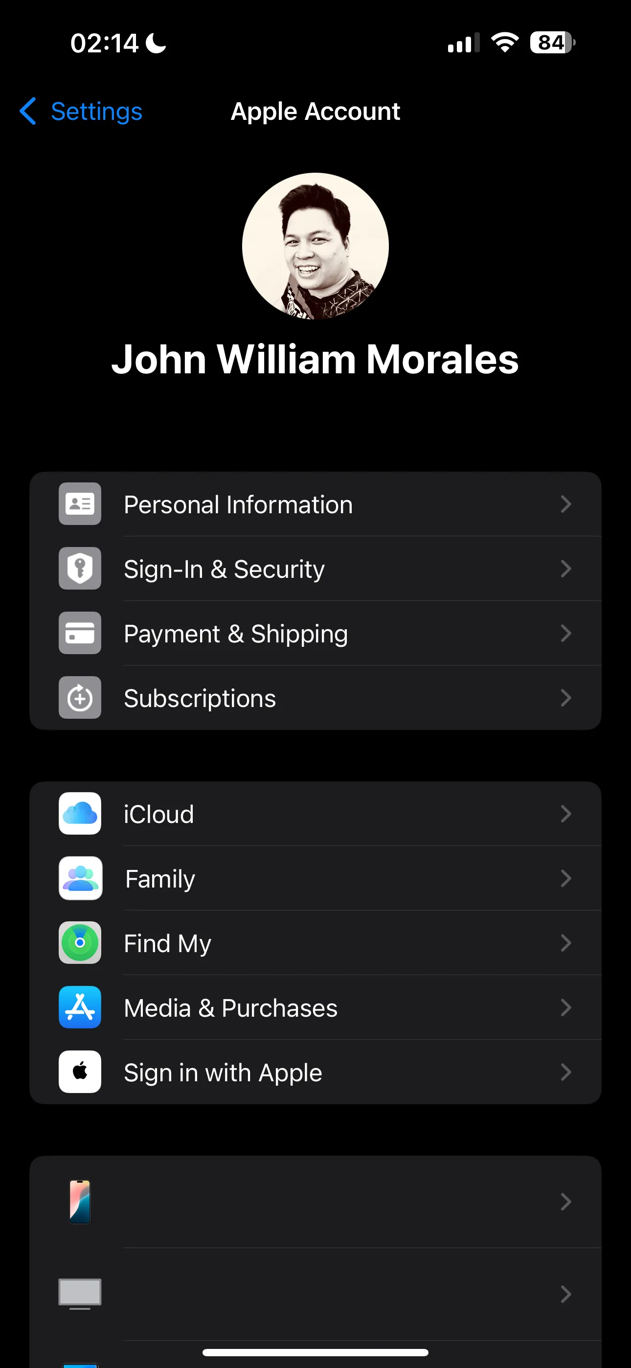 Thiết lập hồ sơ Apple ID trên iPhone để kiểm tra tài khoản chính và tài khoản phụ