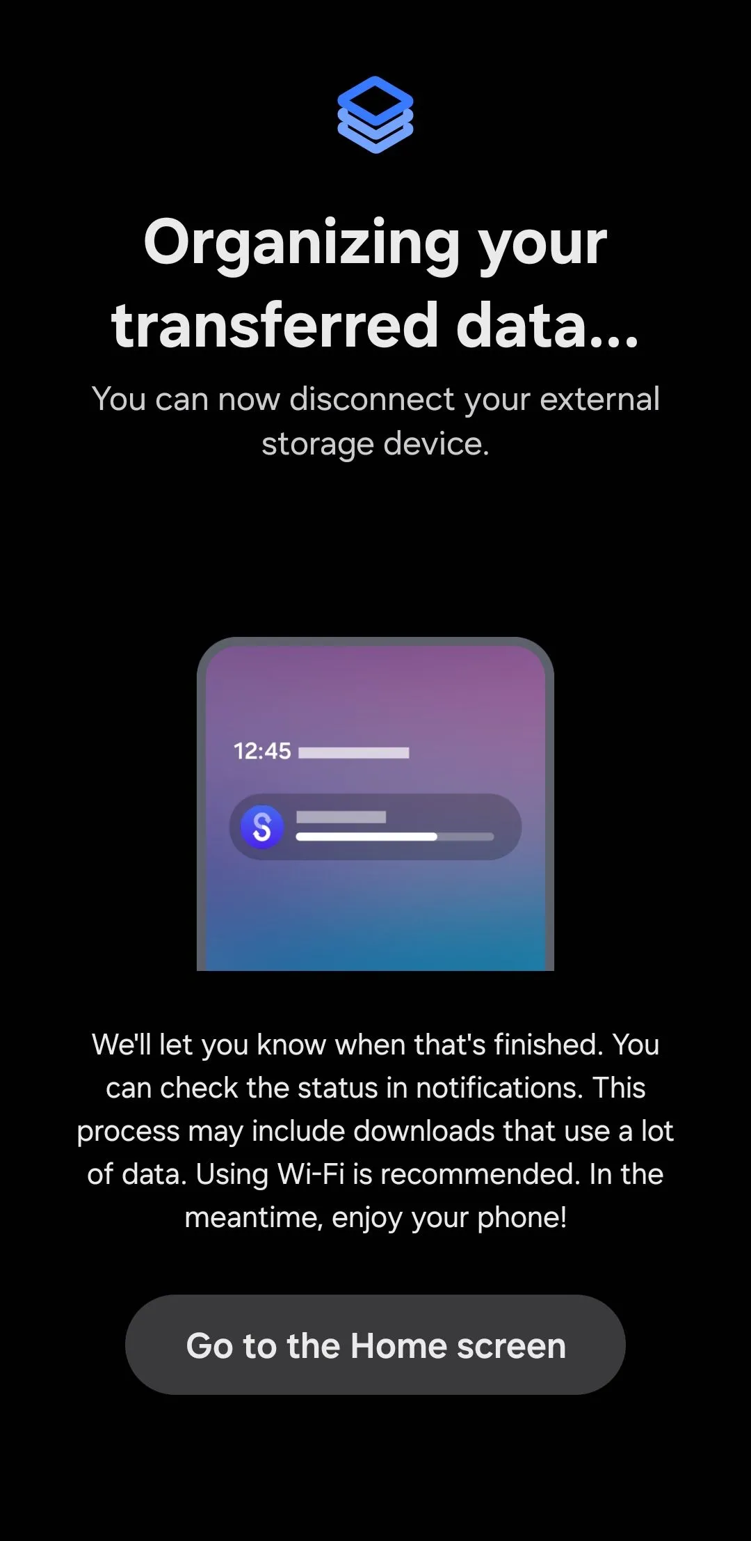 Thông báo &quot;Đang tổ chức dữ liệu&quot; trên điện thoại Samsung sau khi khôi phục Thư mục Bảo mật