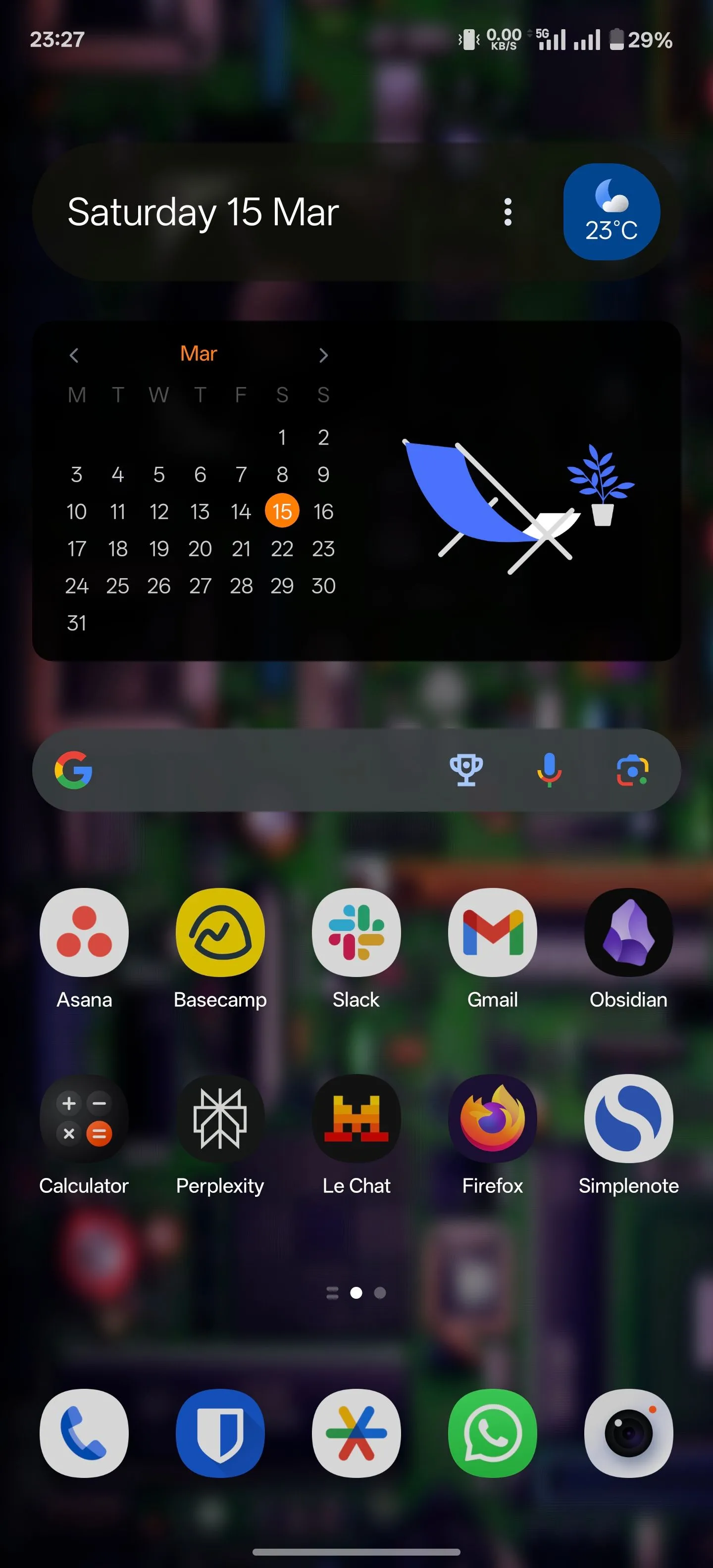 Tiện ích Google Tìm kiếm trên điện thoại Android với nút phím tắt Thể thao đã được thêm vào, minh họa tính năng mới.
