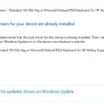 Tìm kiếm driver bàn phím cập nhật qua Windows Update trong Device Manager