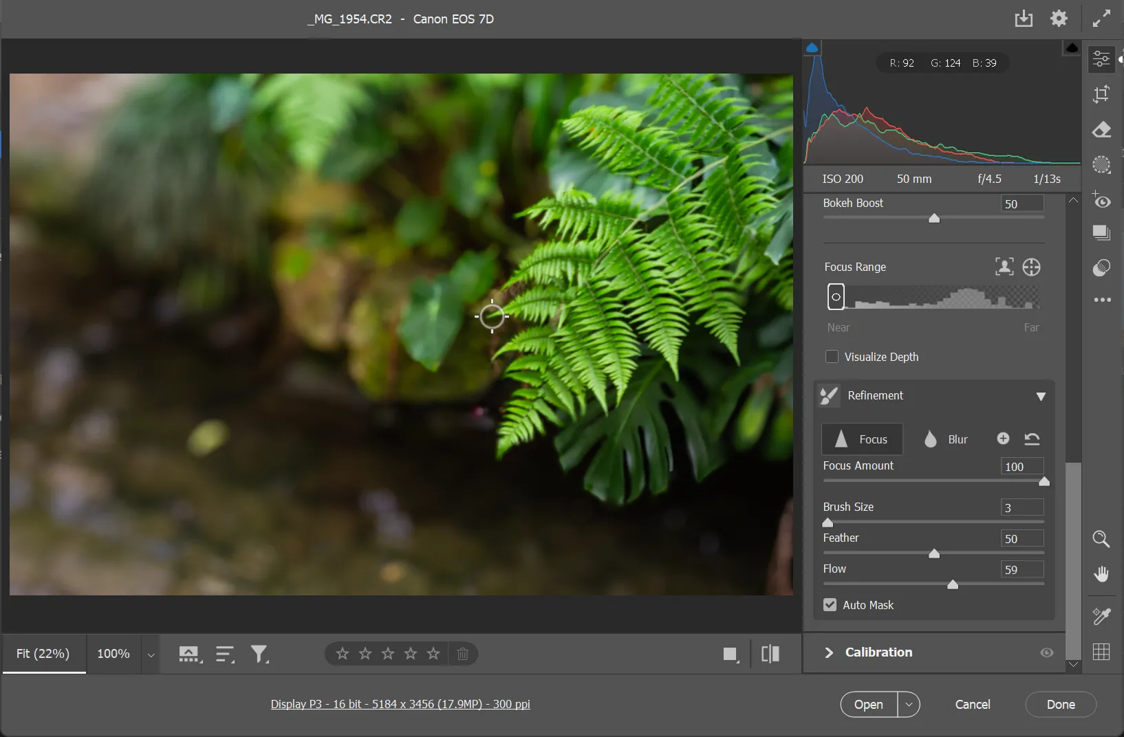Tinh chỉnh hiệu ứng Lens Blur trong Photoshop để làm nét các chi tiết nhỏ