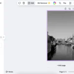 Tính năng Colorize trong Canva tự động tô màu ảnh đen trắng