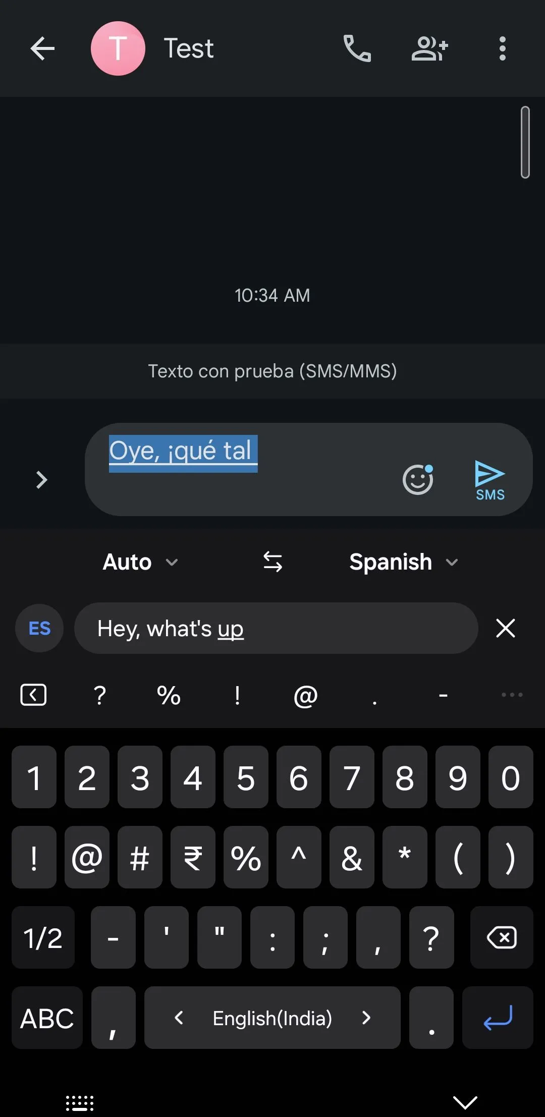 Tính năng dịch trò chuyện trực tiếp của Galaxy AI trên bàn phím Samsung