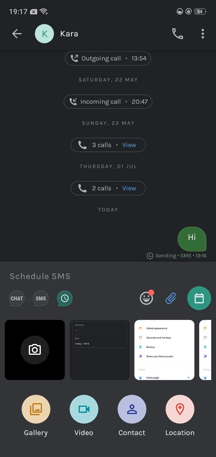 Tính năng đính kèm tệp và quản lý tin nhắn trên Truecaller