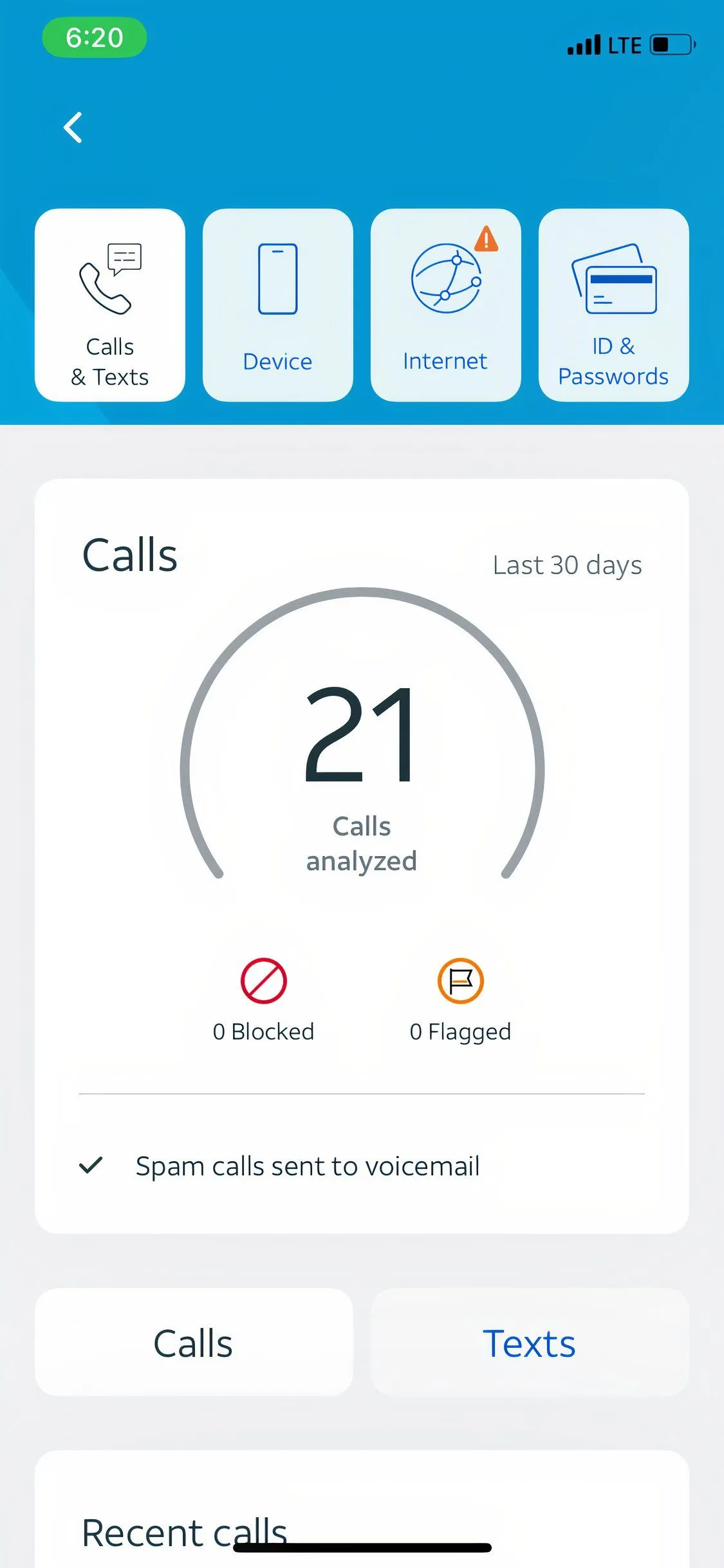 Tính năng lọc cuộc gọi spam trong ứng dụng chặn cuộc gọi của nhà mạng