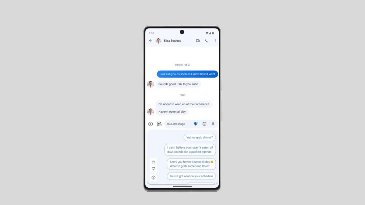 Tính năng Magic Compose trong ứng dụng Google Messages trên Android, minh họa cho công nghệ nhắn tin RCS