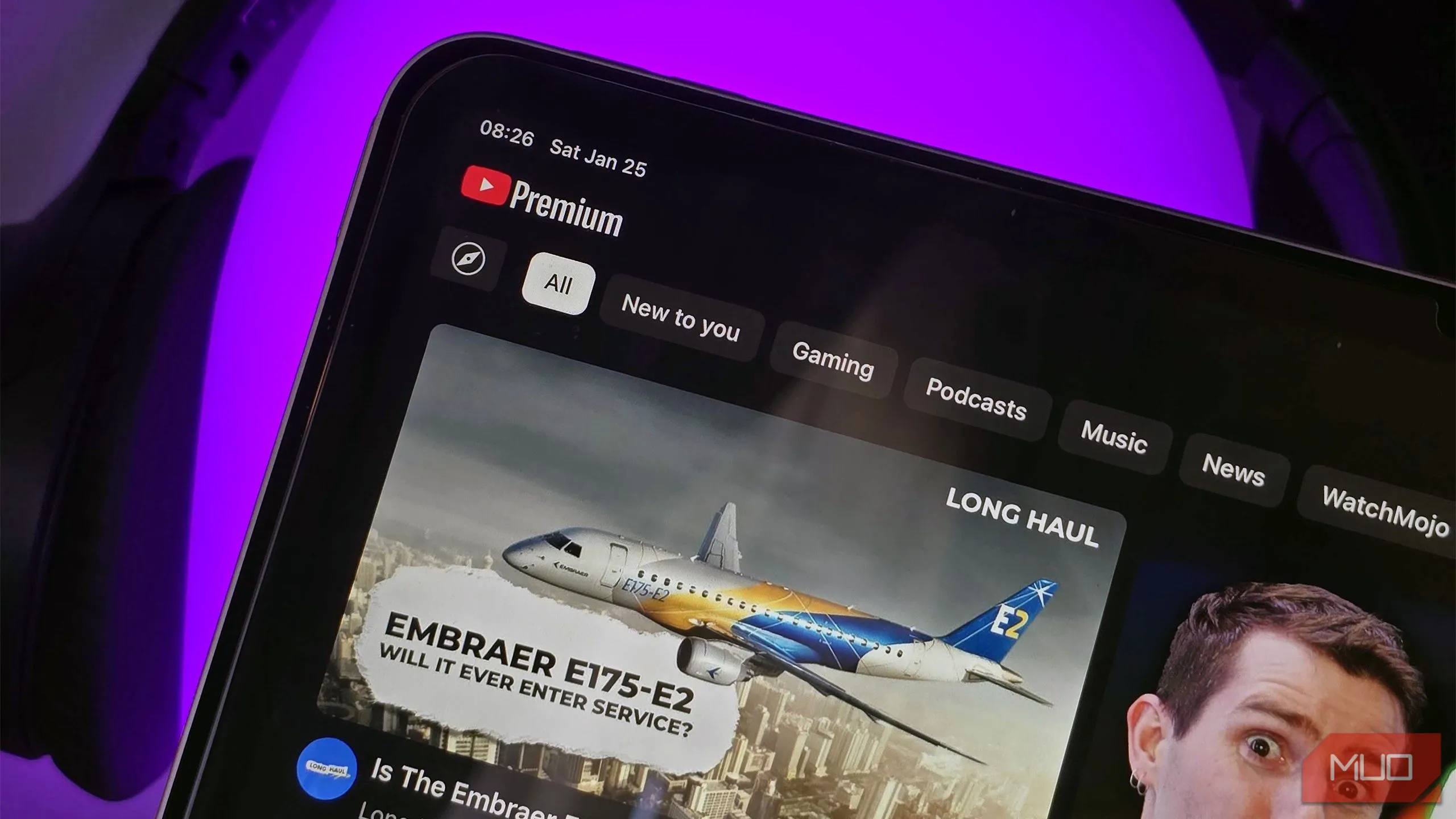 Trải nghiệm YouTube Premium trên iPad Air