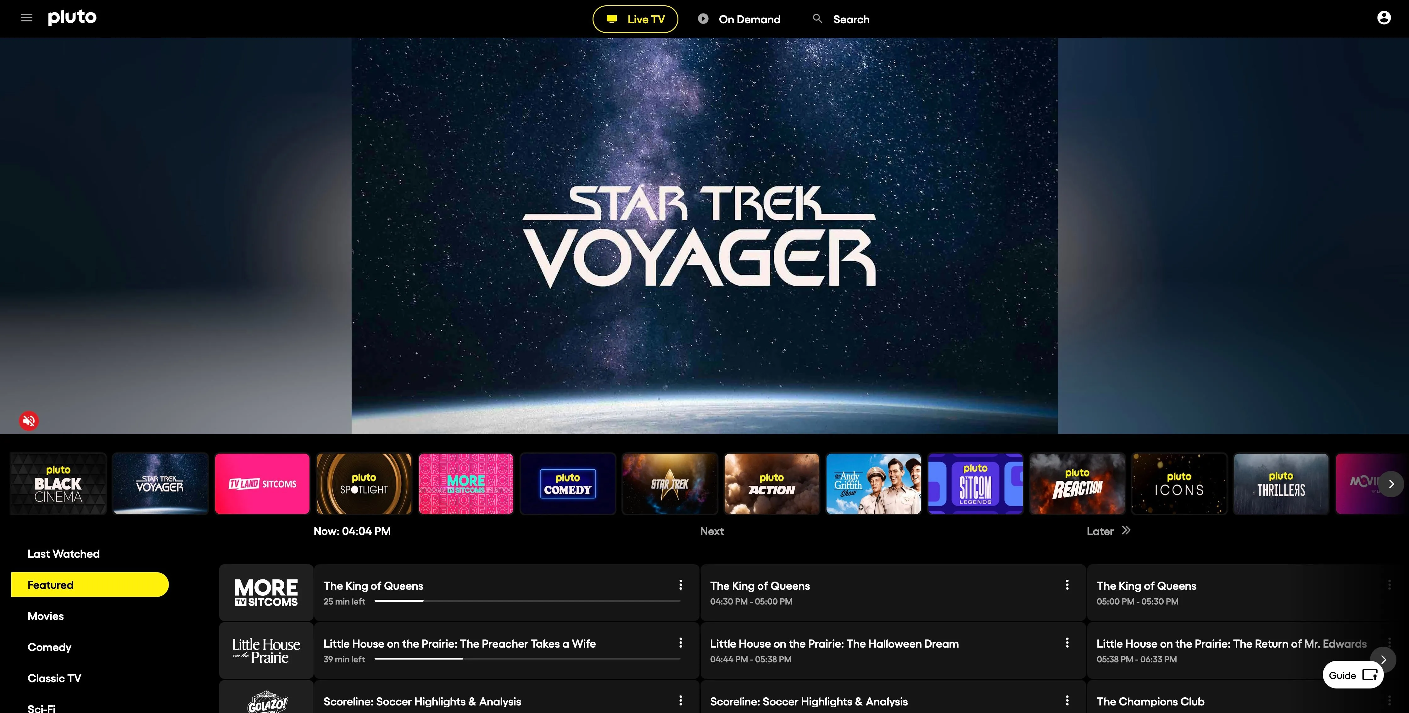 Trang chủ Pluto hiển thị quảng cáo &quot;Star Trek&quot;
