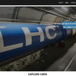 Trang chủ website CERN, trang web đầu tiên trên thế giới với hình ảnh máy gia tốc hạt lớn