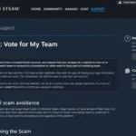 Trang đăng nhập Steam giả mạo trong chiến dịch lừa đảo vote đội đấu Counter-Strike