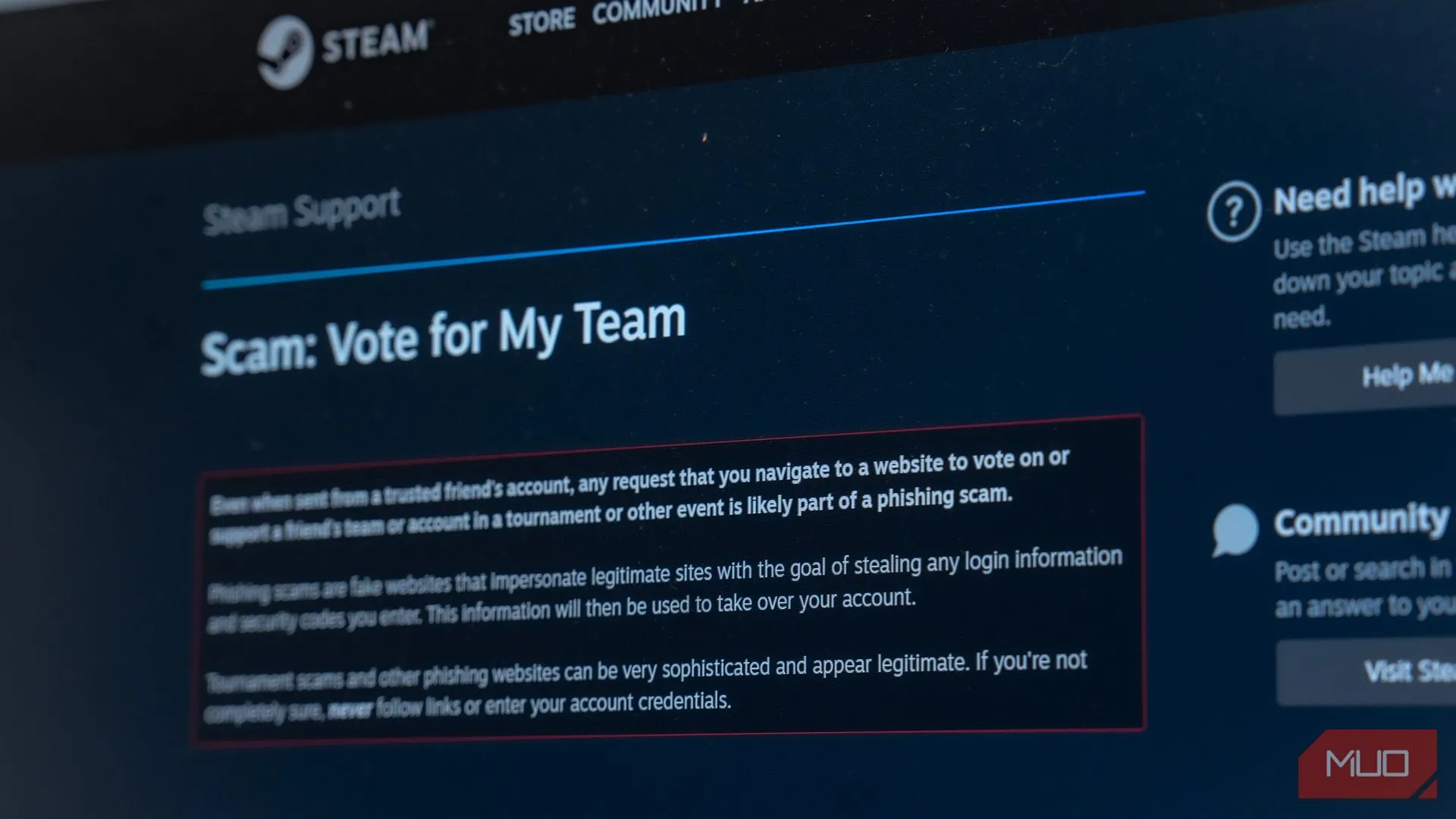 Trang hỗ trợ Steam hướng dẫn nhận biết các loại lừa đảo phổ biến