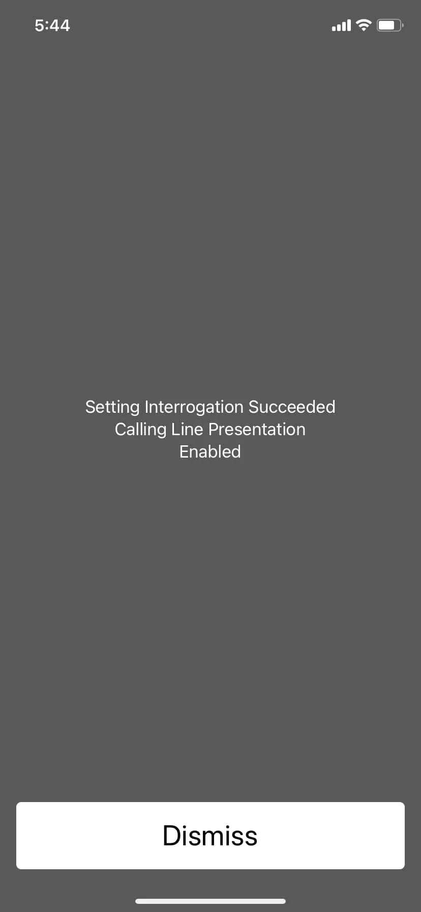 Trạng thái hiển thị số người gọi trên iPhone
